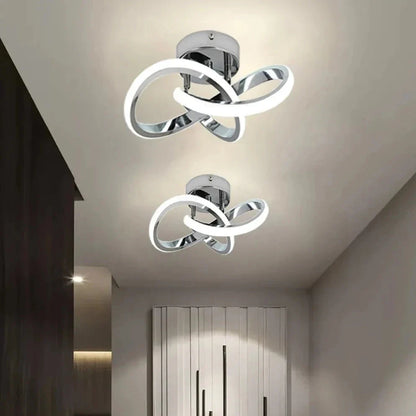 Lavisa Nordic Infinity Ceiling Lamp with geometric aluminum frame (View 8)