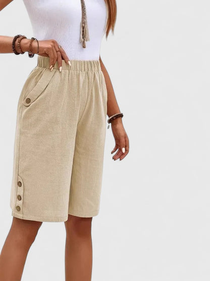Lavisa - Comfortable High-Rise Relaxed Fit Shorts for Women