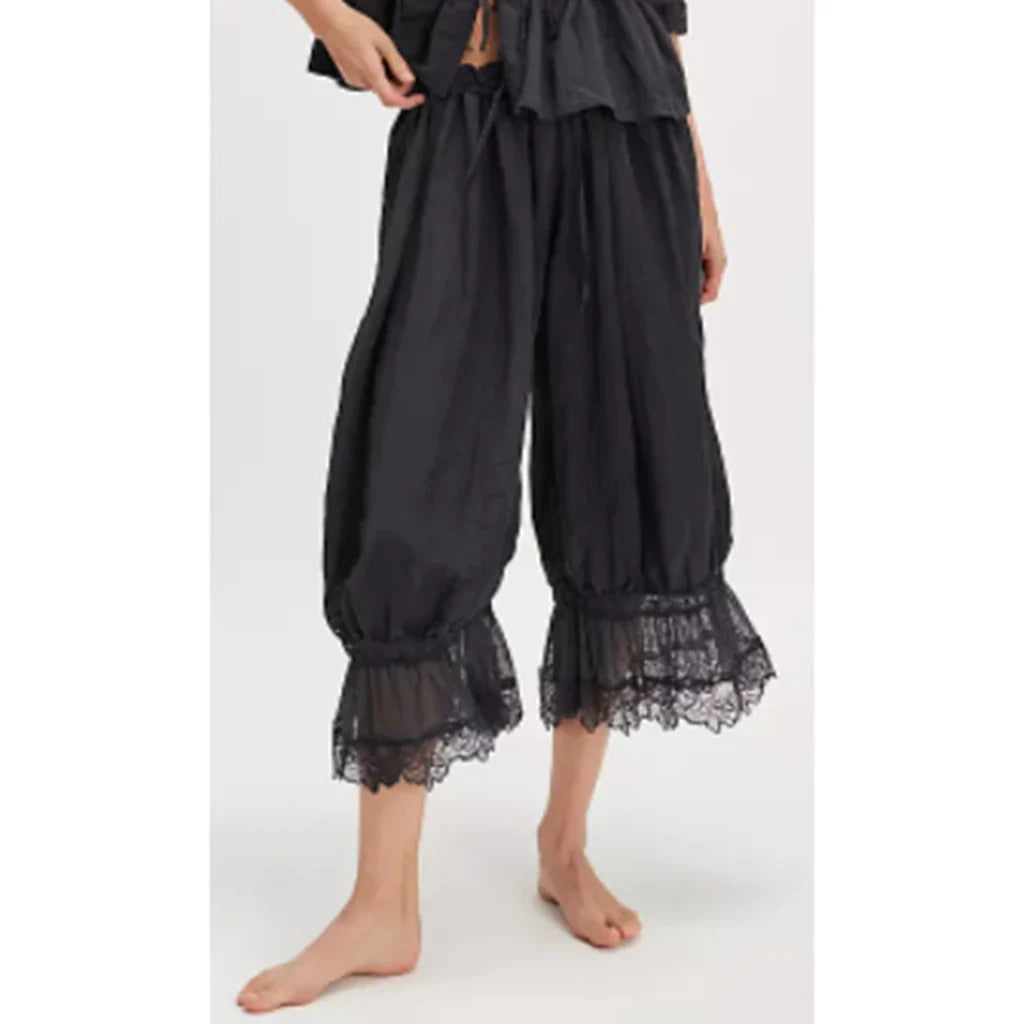 Lavisa - Vintage Lace Cuff Lantern Pants