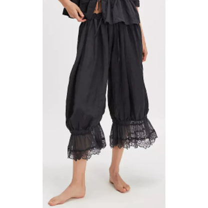 Lavisa - Vintage Lace Cuff Lantern Pants