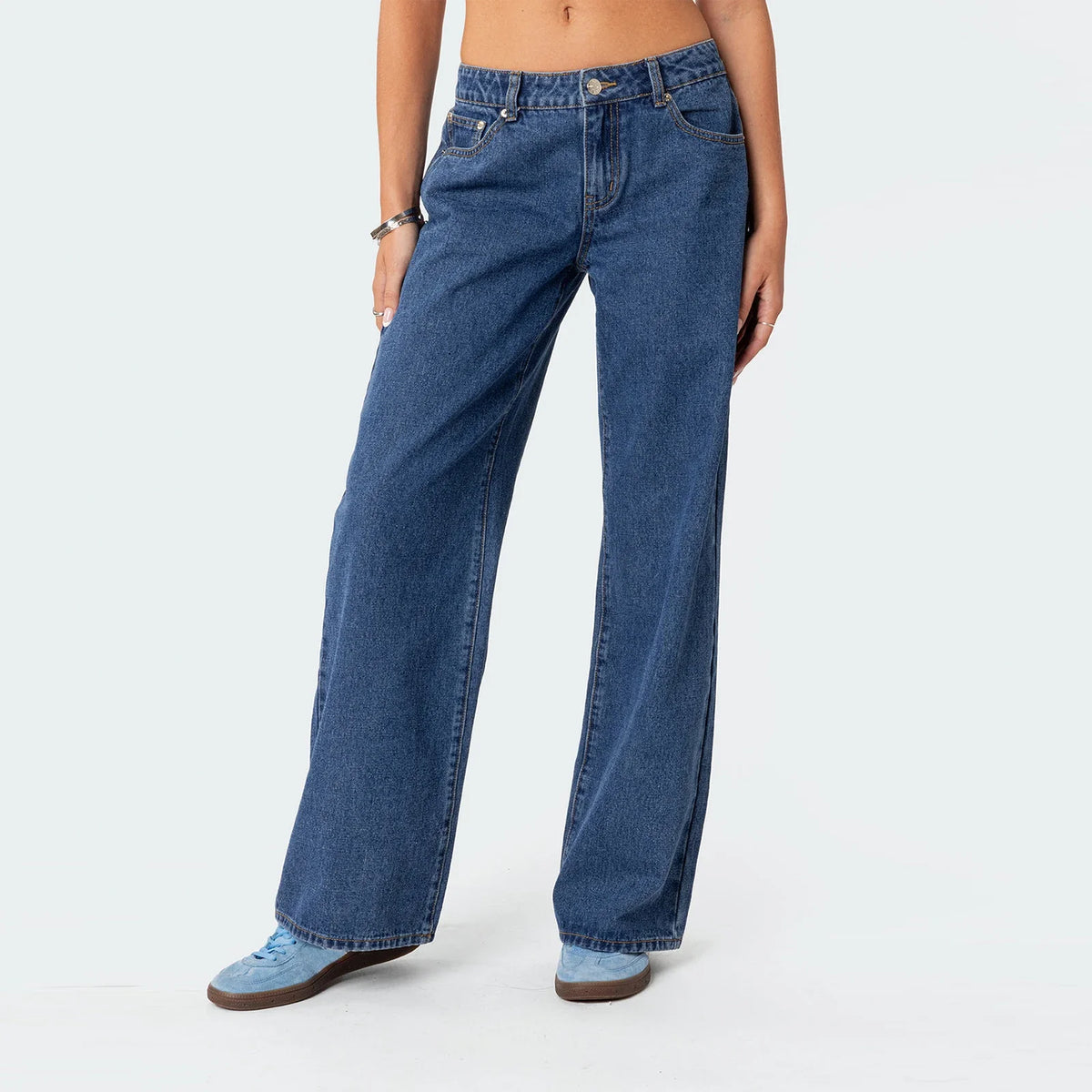 Lavisa - High Waisted Straight Leg Jeans