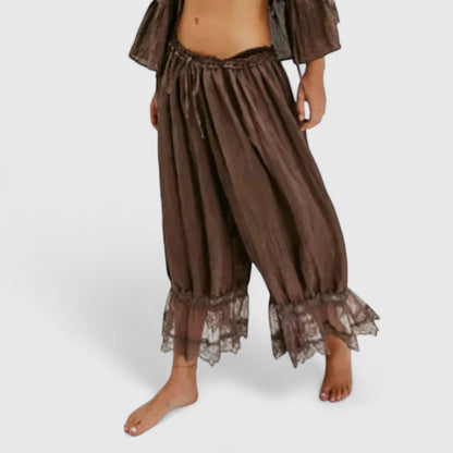 Lavisa - Comfortable Patchwork Wide Leg Trousers for Women