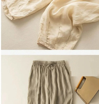 Lavisa - Fleurine Lightweight Linen Pants