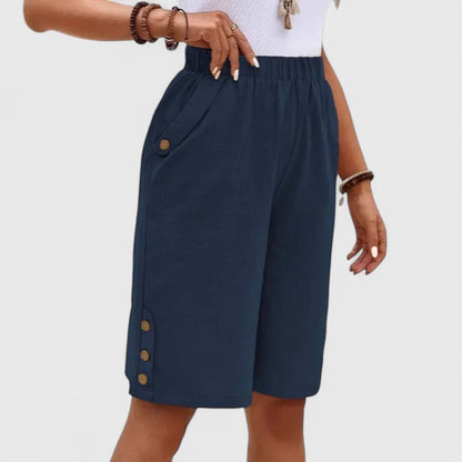 Lavisa - Comfortable High-Rise Relaxed Fit Shorts for Women