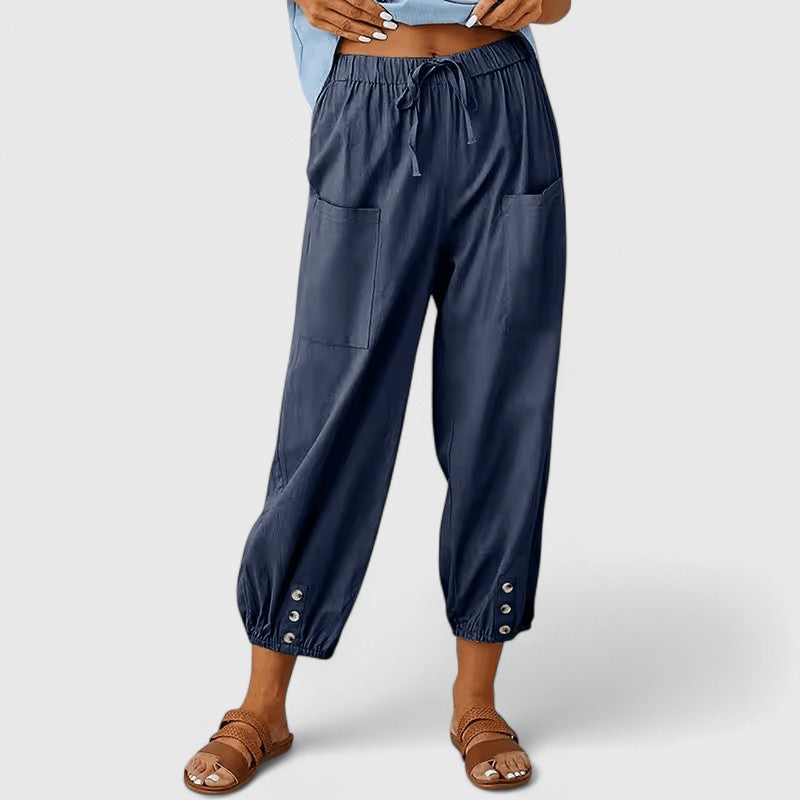 Lavisa - High-Waisted Wide-Leg Pants