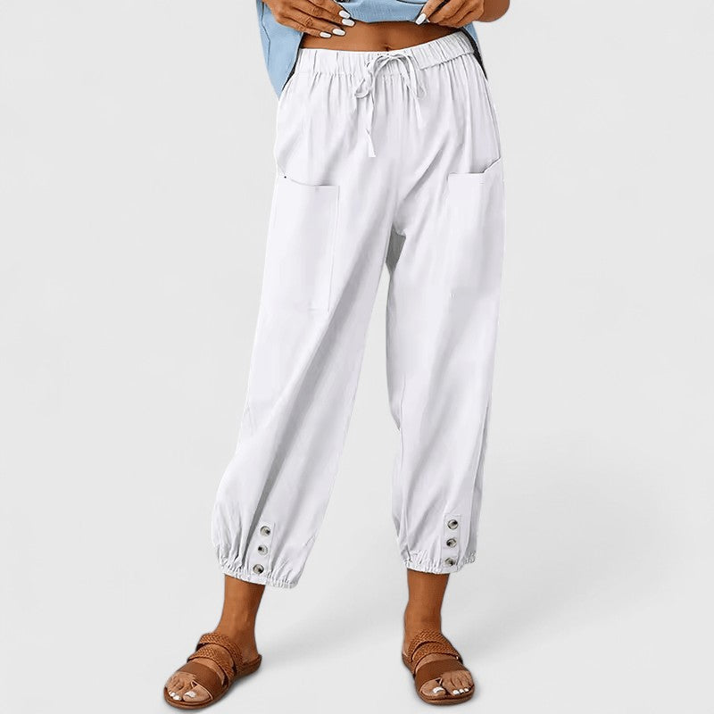 Lavisa - High-Waisted Wide-Leg Pants