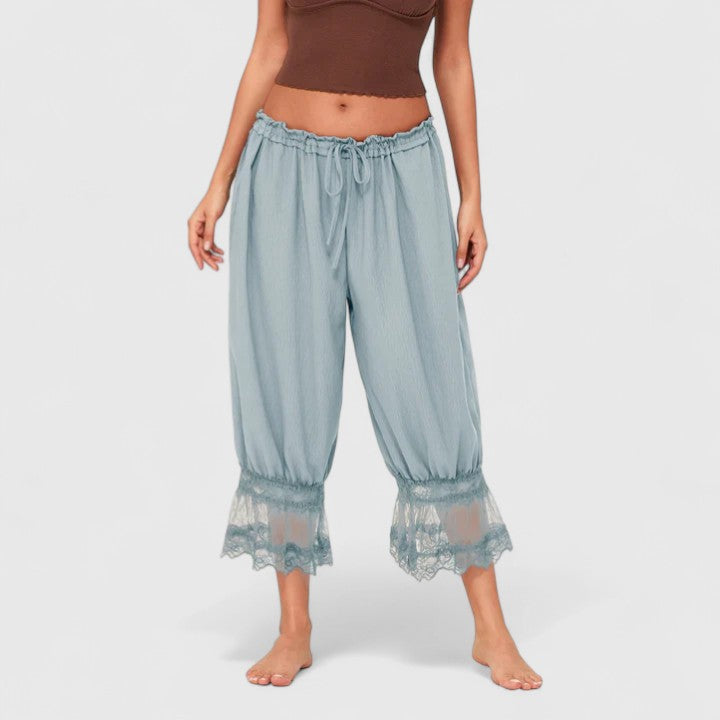Lavisa - Comfortable Patchwork Wide Leg Trousers for Women
