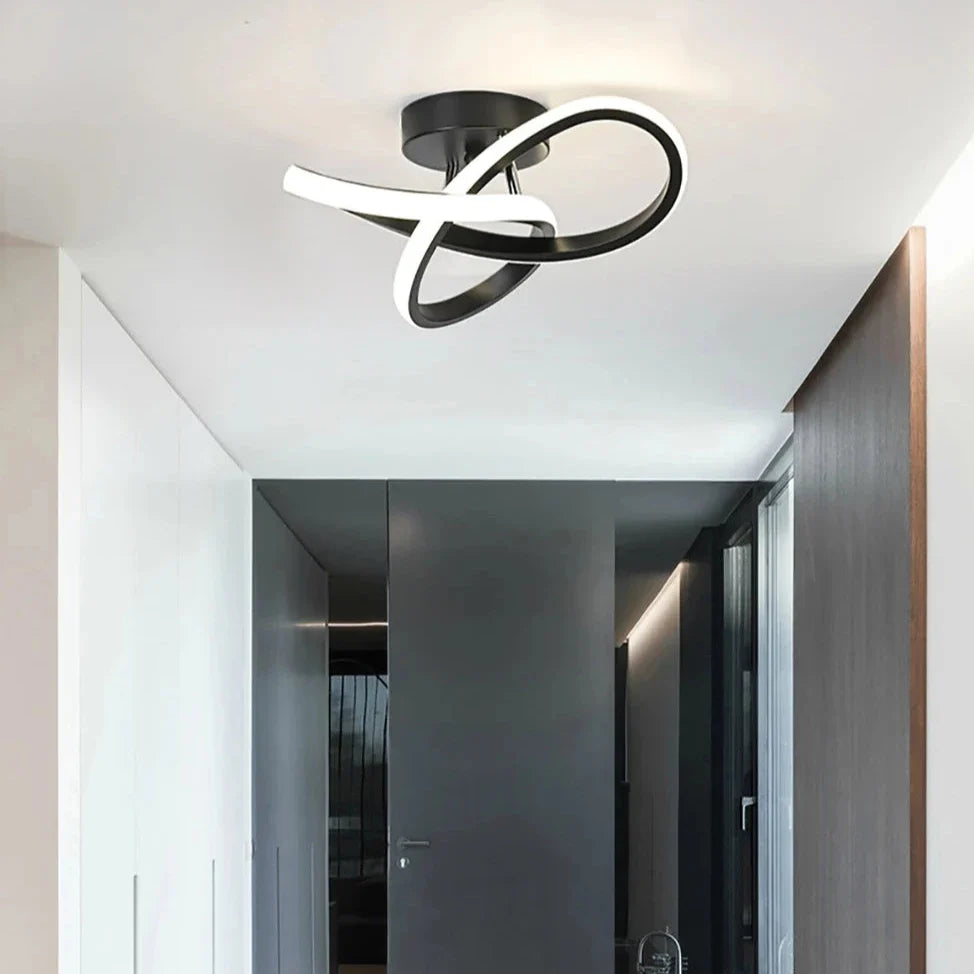 Lavisa Nordic Infinity Ceiling Lamp with geometric aluminum frame (View 5)
