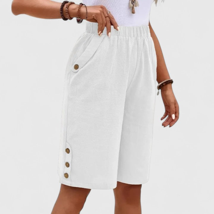 Lavisa - Comfortable High-Rise Relaxed Fit Shorts for Women