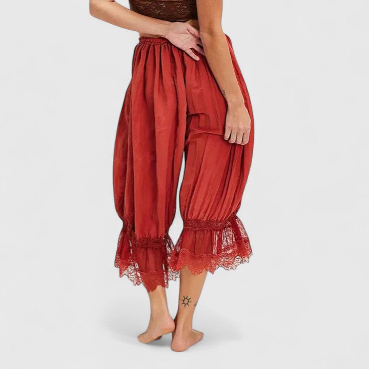 Lavisa - Comfortable Patchwork Wide Leg Trousers for Women