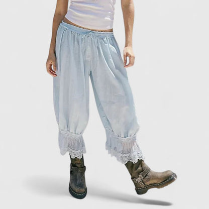 Lavisa - Comfortable Patchwork Wide Leg Trousers for Women