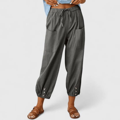 Lavisa - High-Waisted Wide-Leg Pants