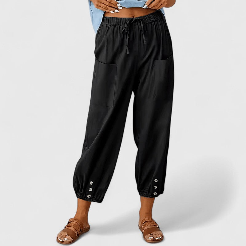 Lavisa - High-Waisted Wide-Leg Pants