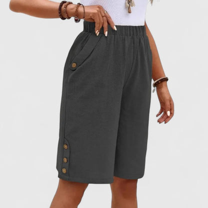 Lavisa - Comfortable High-Rise Relaxed Fit Shorts for Women