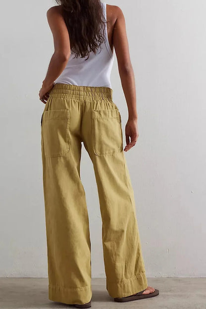 Lavisa - Relaxed High Waisted Loose Fit Wide Leg Jeans
