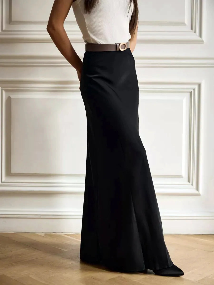Lavisa - Satin Fishtail Maxi Skirt