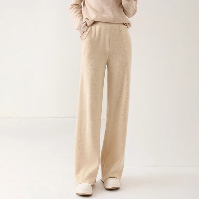 Lavisa - High Waisted Merino Knit Lounge Pants