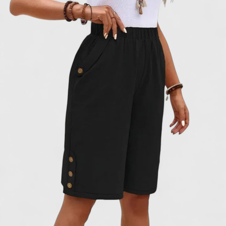 Lavisa - Comfortable High-Rise Relaxed Fit Shorts for Women