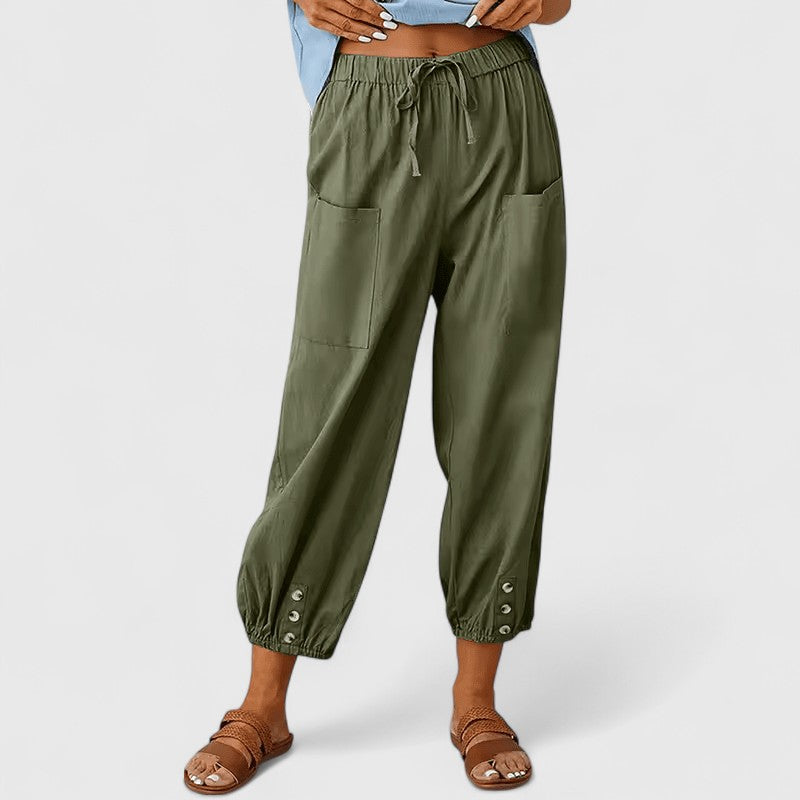Lavisa - High-Waisted Wide-Leg Pants