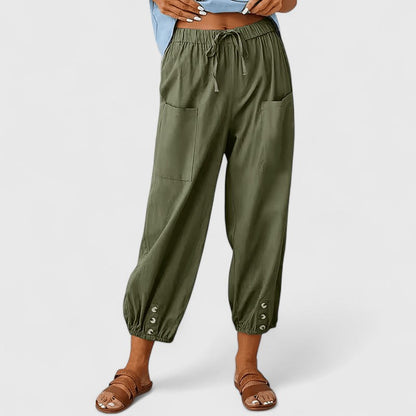 Lavisa - High-Waisted Wide-Leg Pants