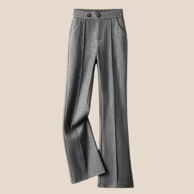 Lavisa - Arden Wool Blend Flare Trousers