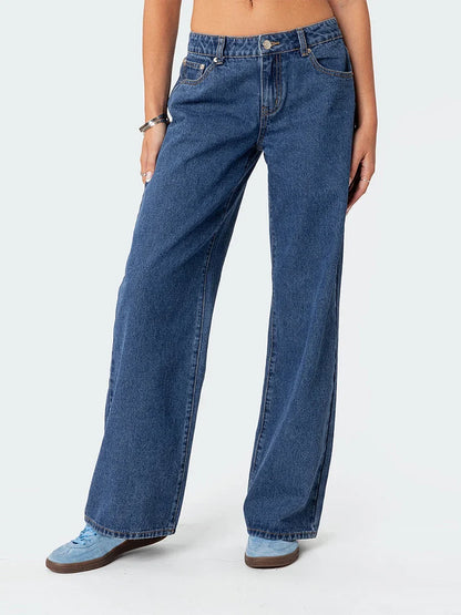 Lavisa - High Waisted Straight Leg Jeans