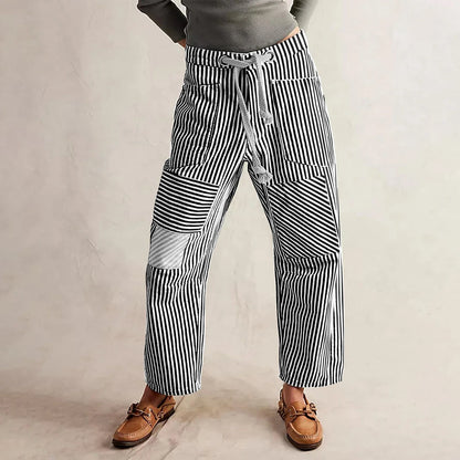 Lavisa - The Cove Striped Drawstring Pants