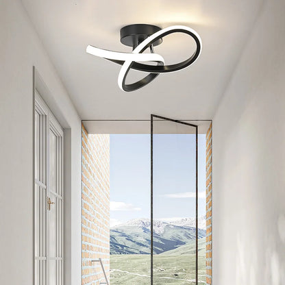 Lavisa Nordic Infinity Ceiling Lamp with geometric aluminum frame (View 7)