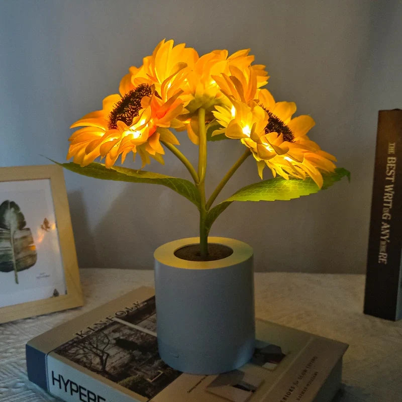 Lavisa - Glowing Sunflower Bouquet Table Lamp