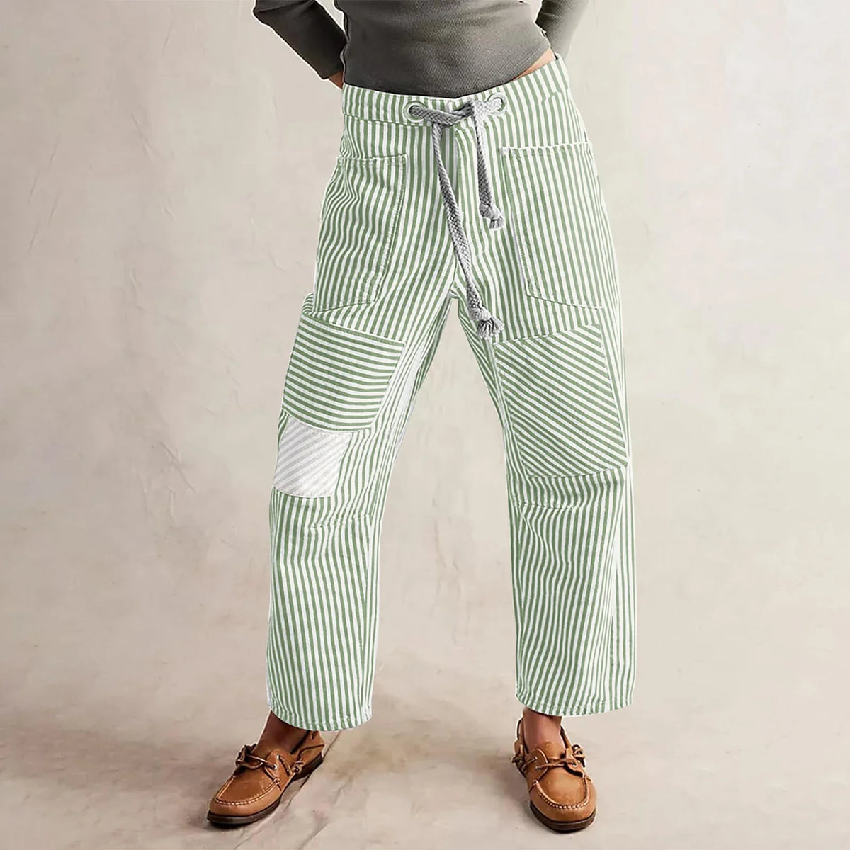Lavisa - The Cove Striped Drawstring Pants