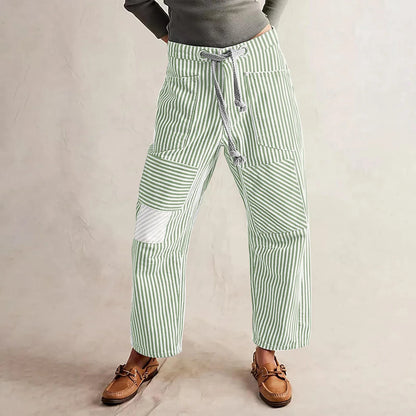 Lavisa - The Cove Striped Drawstring Pants