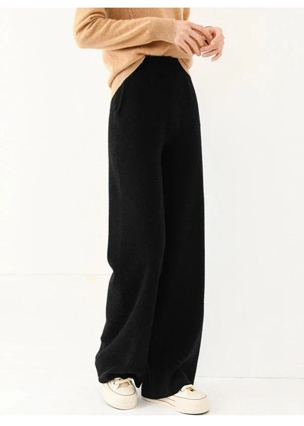 Lavisa - Wide Leg Merino Wool Lounge Sweatpants