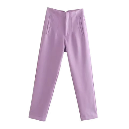 Lavisa - Women's Wrinkle Resistant Straight Leg Dress Trousers