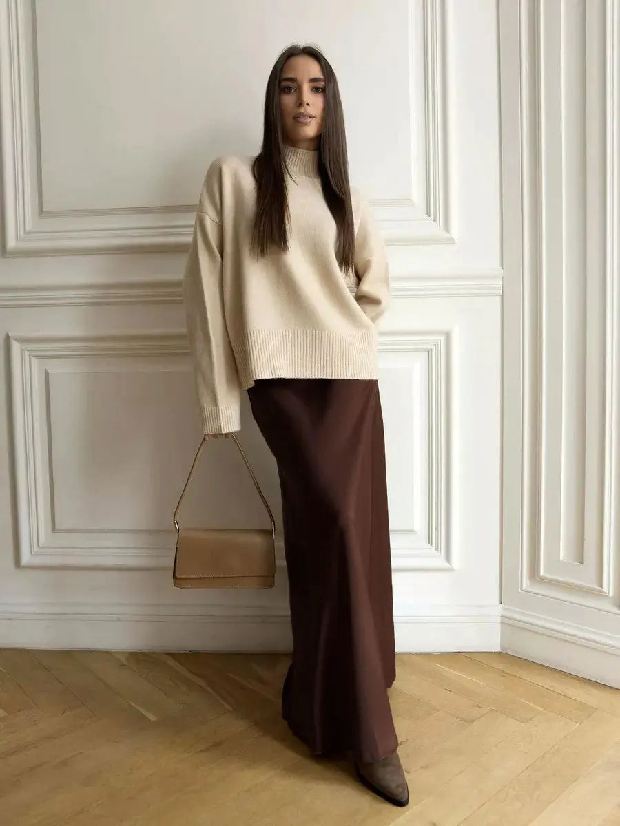 Lavisa - Satin Fishtail Maxi Skirt