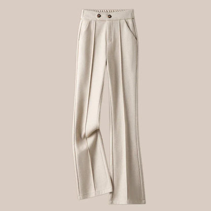 Lavisa - Arden Wool Blend Flare Trousers