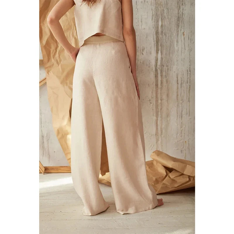 Lavisa - Everyday Cotton Wide-Leg Pants