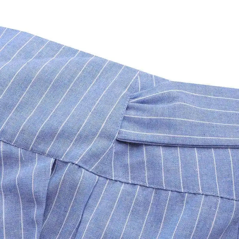 Lavisa - Everyday Wrap Front Cotton Wide Leg Pants