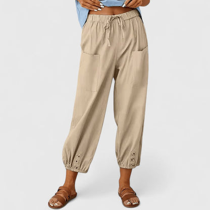 Lavisa - High-Waisted Wide-Leg Pants