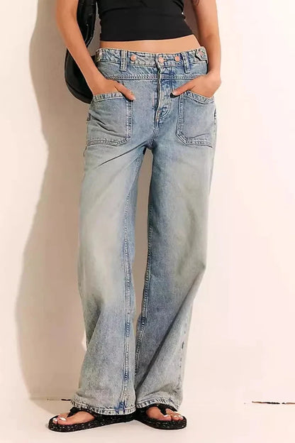 Lavisa - Candace High Waist Wide Leg Jeans