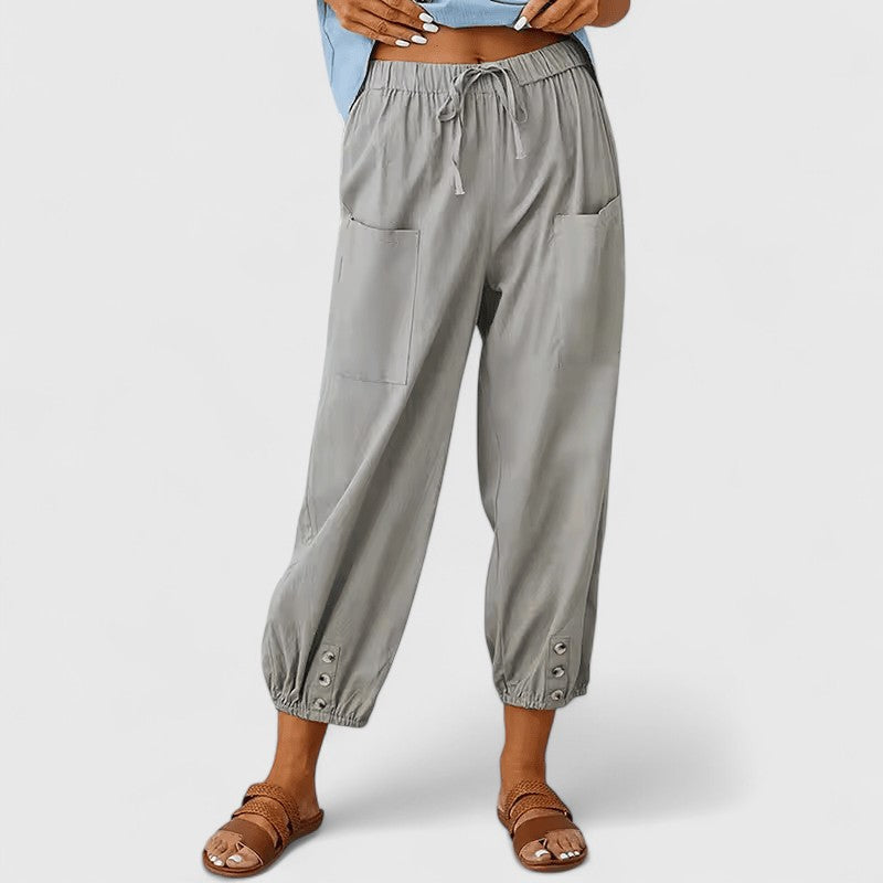 Lavisa - High-Waisted Wide-Leg Pants