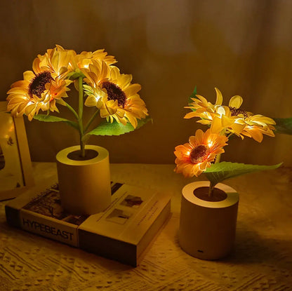 Lavisa - Glowing Sunflower Bouquet Table Lamp