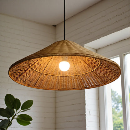 Lavisa - Woven Cone Retro Pendant Light