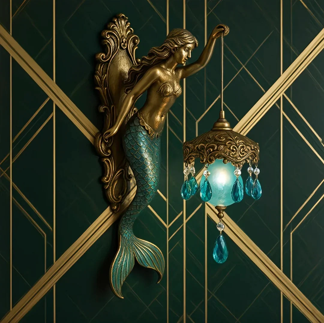 Lavisa - Vintage Mermaid Glow Wall Lamp