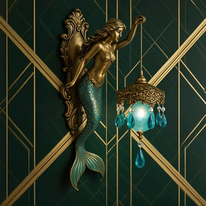 Lavisa - Vintage Mermaid Glow Wall Lamp