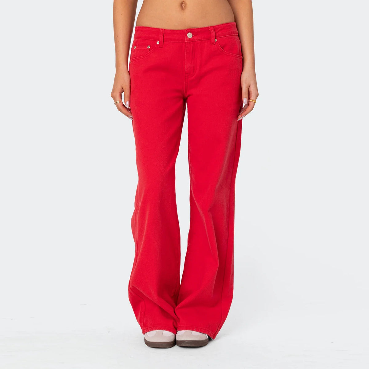 Lavisa - High Waisted Straight Leg Jeans