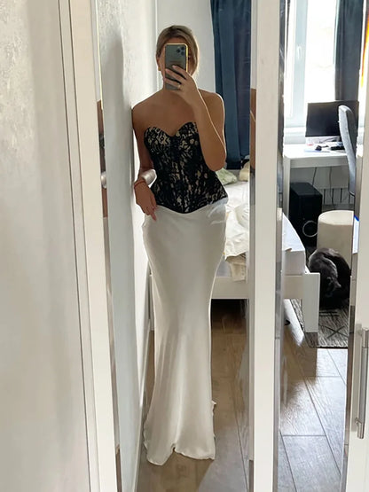 Lavisa - Satin Fishtail Maxi Skirt