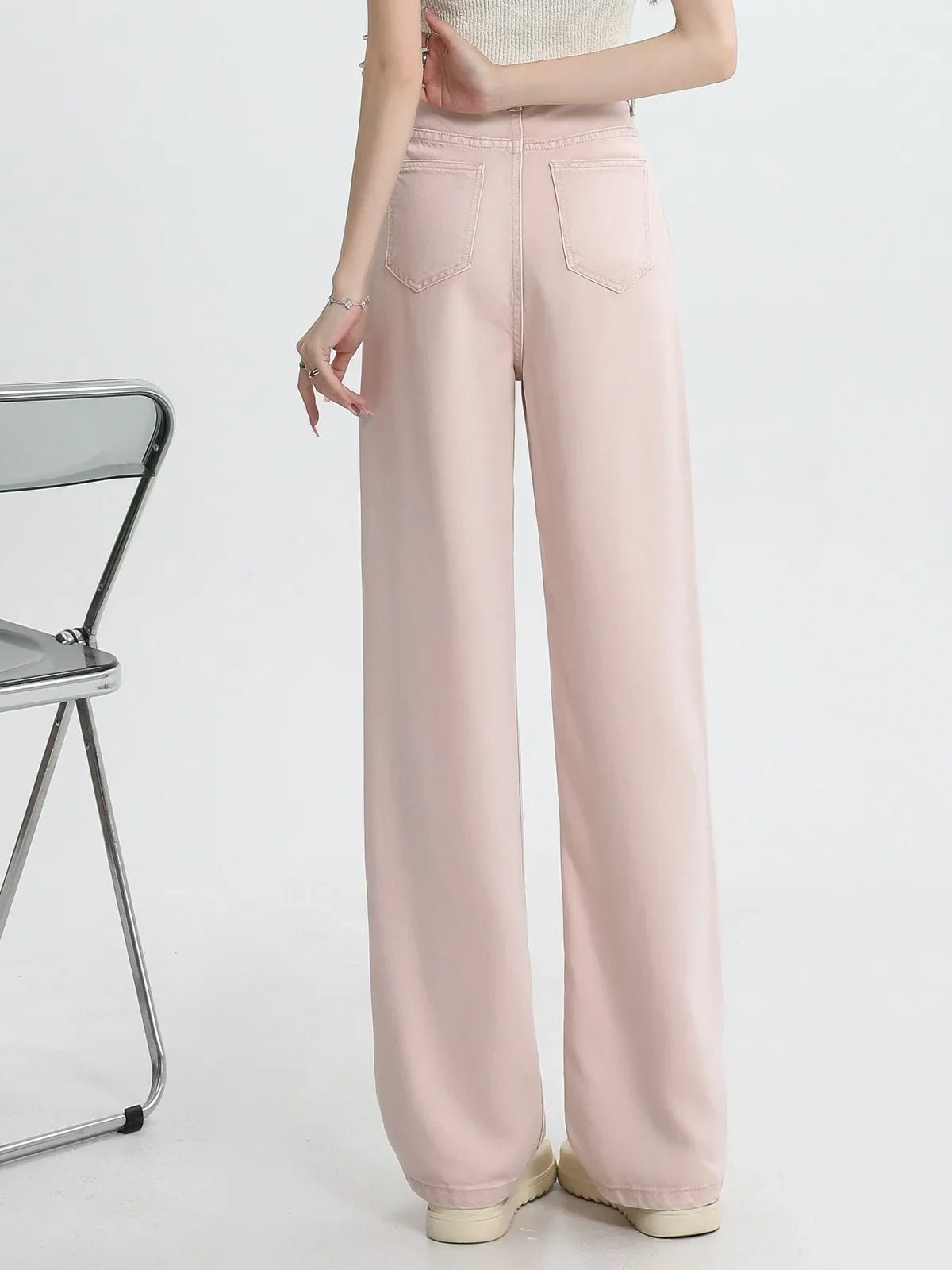 Lavisa - High Waisted Loose Fit Denim Jeans