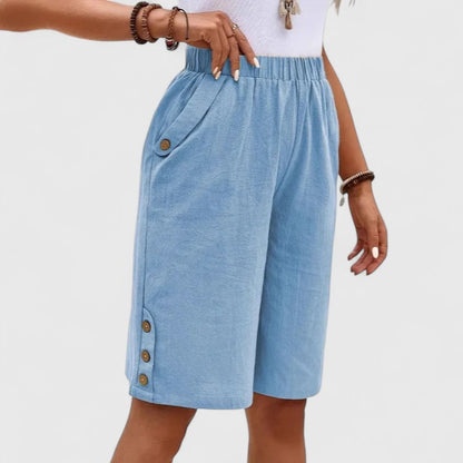 Lavisa - Comfortable High-Rise Relaxed Fit Shorts for Women