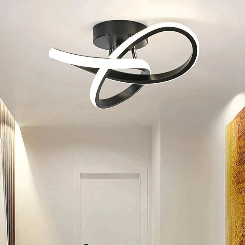Lavisa Nordic Infinity Ceiling Lamp with geometric aluminum frame