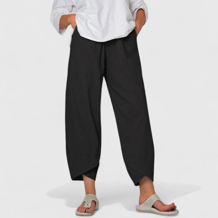 Lavisa - Elegant Vintage Inspired Wide Leg Pants for Women